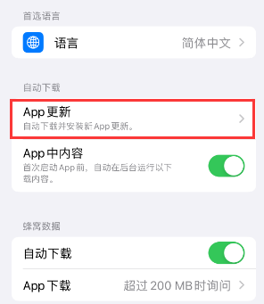 海头镇苹果15维修中心如何让iPhone15APP自动更新
