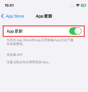 海头镇苹果15维修中心如何让iPhone15APP自动更新